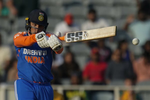 Abhishek Sharma during India's four-match T20I series against South Africa