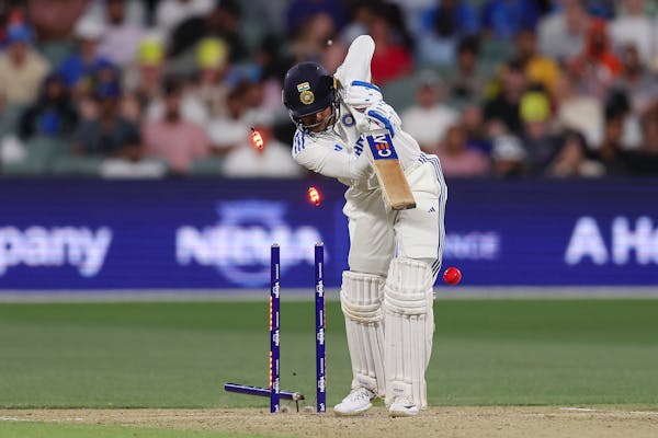 Shubman Gill of India bowled vs Australia